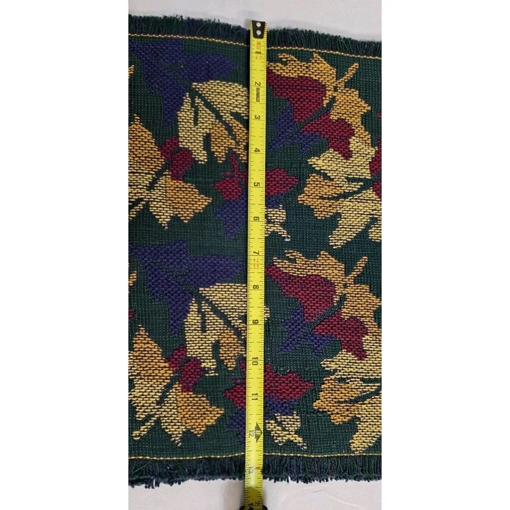 3pc W.C Deisgns Cotton Table‎ Runner Fall Autumn Halloween Raw Hem Decor Holiday